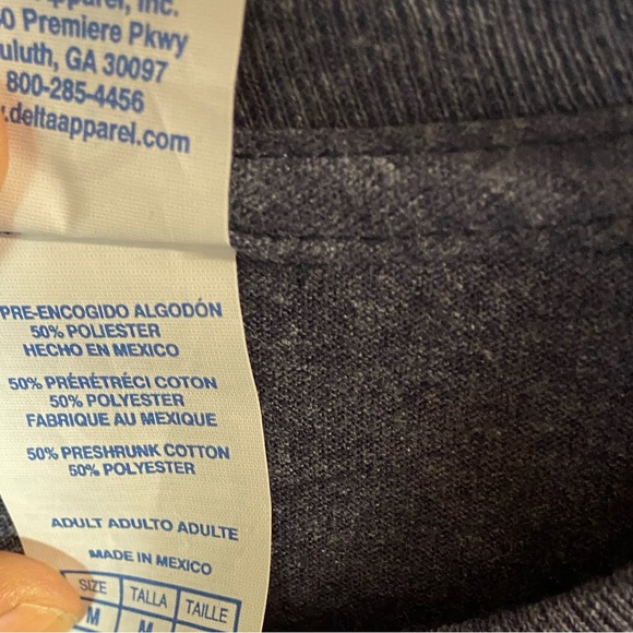 Delta pro weight grey 2nd amendment short sleeve crew neck tshirt mens medium - Picture 5 of 5